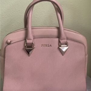 Furla Blush Pink Satchel Bag